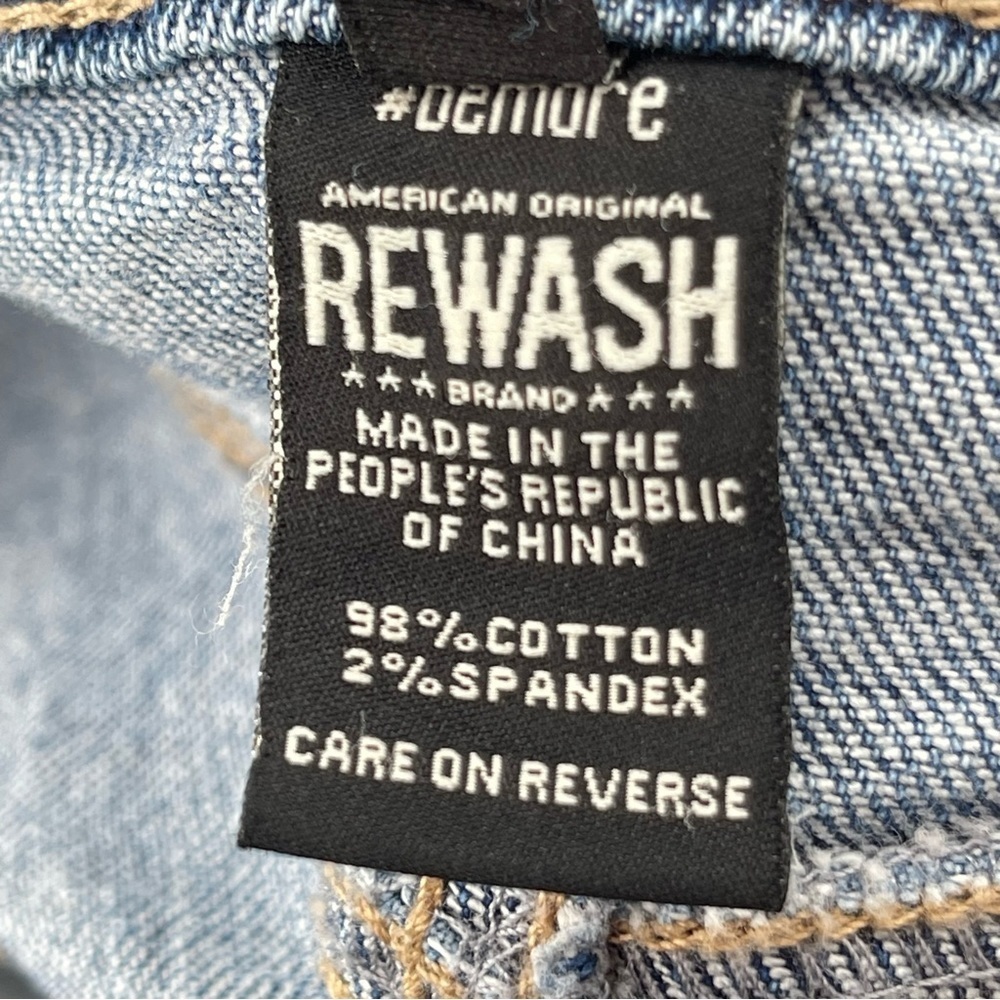 Rewash Super High Rise Raw Hem Jean Shorts Size 30 - Picture 5 of 8